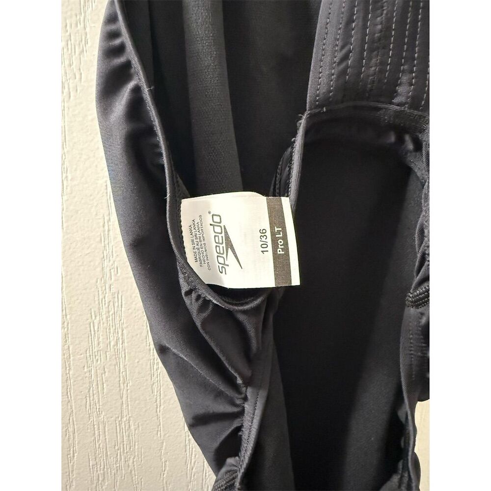 Speedo Women's Black One Piece Swimsuit M Backless Performance Size 36 - Picture 5 of 7